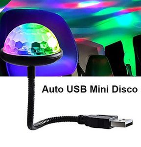 Night Lights Mini USB Colorful Ball Light Car Atmosphere LED Night Light Voice Control Disco Party Multi-Color Car Decorations Magic Strobe P230331