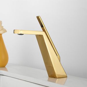 Basin Faucet Black/Chrome Faceシングルハンドルデッキマウントシンクタップコールドとホットミキサーバスルームクレーン蛇口用