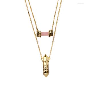 Hänge halsband bulkpris grossist 2023 design separerbar charm halsband mode guldfärg för graciösa kvinnor