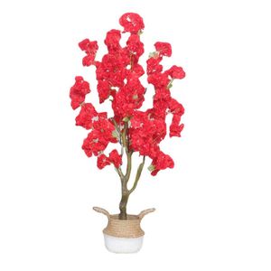 Home decoration flower simulation cherry tree wedding party mall interior window decoration plant wedding supplies