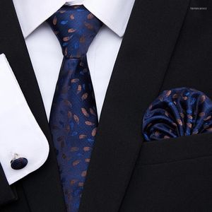 Bow Ties Tie Handkerchief Pocket Squares Cufflink Set Necktie Male Clothing Accessories Polka Dot April Fool's Day