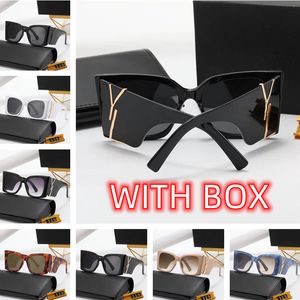 big frame mens sunglasses ladies designers oversize letter y black lens eyeglasses sun protection Butterfly sun glasses with box luxury sunglass