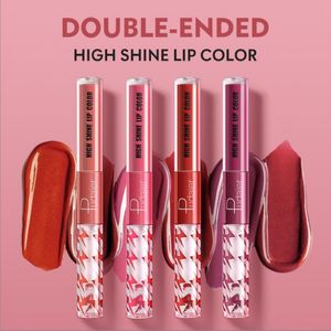 Liquid Lipstick med klar läppglans Colorstay Face Makeup Shine Loud Overtime Lipcolor Dual slutade med vitamin E i naken