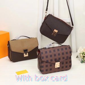 High Quality Bag Handbag women Sale Discount leather match pattern Date code Serial number Shoulder damier letters plaid With box