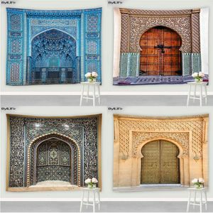 Tapestries Moroccan Culture Art Tapestry Bohemian Fabric 3D Print Hippie Mural Retro Ethnic Style Bedroom Living Room Wall Hanging Screen 230330