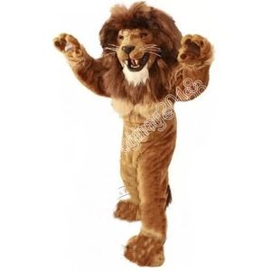Il costume della mascotte di Power Lion personalizza i costumi di compleanno di Natale per adulti del personaggio dei cartoni animati