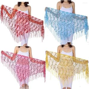 Stage Wear Belly Dance Costumes Sequins Tassel Hip Scarf For Women Thailand/India/Arab Skirt Waist Belt