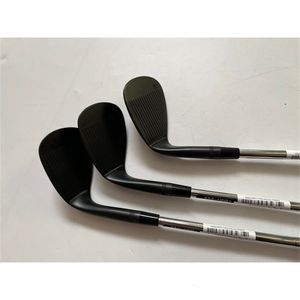 Irons Brand SM9 Wedges Golf Black Clubs 48 50 52 54 56 58 60 62 64 Degrees Steel Shaft With Head Cover 230310