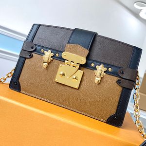 Kontraktowa luksusowa torebki designerskie torba łańcuchowa oryginalna skórzana torba pod pachami 10,5 cm imitacja narzędzia do ramion z pudełkiem ZL037