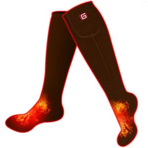 Sports Socks O aquecimento de bateria recarregável elétrica para homens Mulheres Campo de esqui de inverno Caminhando que escalam aquecedores de motocicletas de pilotagem