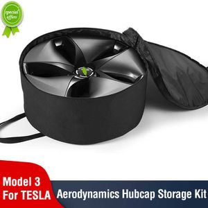 New Car Hubcaps Bag Oxford Wheel Cover Storage Bag For Tesla Model 3 Model Y Aero 18 19" Hub Protection Tidying Portable Accessory