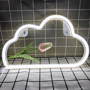 Night Lights Cloud Neon Signs LED Cloud Neon Light for Wall Decor Battery or USB Powered Cloud Sign Shaped Decoration Wall Lights P230331