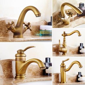 Rubinetti per lavabo da bagno Maniglia singola / doppia / Miscelatore per acqua fredda Rubinetti per lavabo Rubinetto per cucina montato sul ponte Zhh02