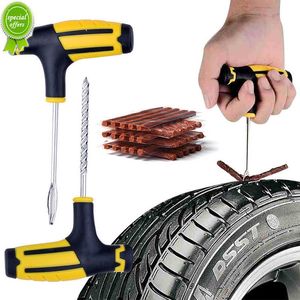 Nytt bildäck Reparationsverktyg Däck Reparationssats Studding Tool Set Auto Bike Tubeless Tire Tire Puncture Plug Car Motorcykeltillbehör