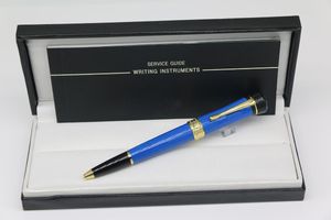 Lucky Star Series Unique ballpoint pens made from high-grade blue resin with rose gold/gold decoration eight color office school supply perfect gift