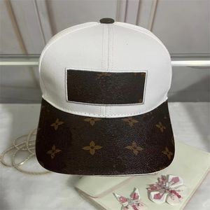 Klassisk 2023 Bollkvalitet Canvas med män Baseball Cap med Box Dust Bag Fashion Women Hatts Free Shiping Baseball Capall Caps