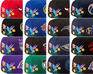 40 Colors Men's Baseball Snapback Hats Classic Royal Blue Hip Hop All Teams Basketball Sport Adjustable Caps Chapeau Gray Stitch Heart " Series" " Bird Flowers Ma31-06