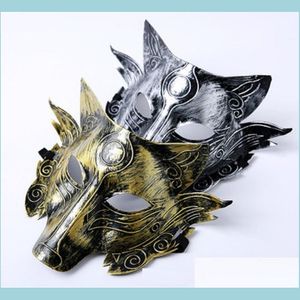 Party Masks Horror Wolf Head Mask Halloween Carnaval Masquerade Cosplay Accessores Supply Drop Delivery Home Garden Festive Supplies Dhasn