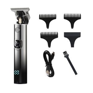 Lcd Display Hair Clipper Profesjonalna golarka elektryczna dla mężczyzn Mężczyzor Mężczyzn kosiarka broda trymer fryzjer fryzjer fryzjer