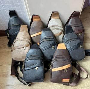 حقيبة صدرية للنساء الرجال Pu Leather Crossbody Pags الهاتف المحمول في الهواء الطلق ركوب الدراجات المشي لمسافات طويلة حزم يوم الرياضة