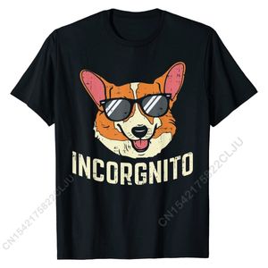 Men's T-Shirts Incorgnito Shirt Funny Welsh Corgi Face Dog Pun Lover Gift T-Shirt Coupons Men T Shirt Summer Tshirts Cotton Simple Style 230331