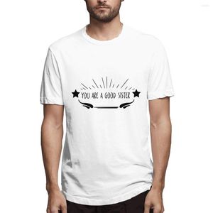 Erkek Tişörtleri 2023 Yaz T-Shirt İyi Kardeş Kısa Kollu Günlük Gömlek