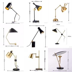 Tischlampen Personalisierte kreative Mikrofon Metall Marmor Lampe American Luxus Model Room Schlafzimmer Wohnzimmer Dekorativ