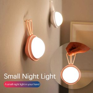 Night Lights Clap Light LED Small Night Light Bedroom Bedside Touch Sensor Night USB Baby Feeding Eye Care Energy-saving Light Kids Baby Gift P230331