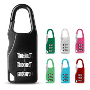 Mini Dial Digit Lock Número Código Senha Combinação de lanchonete de segurança Viagem Segurança para trava para bagagem de cadeado de ginástica dh97