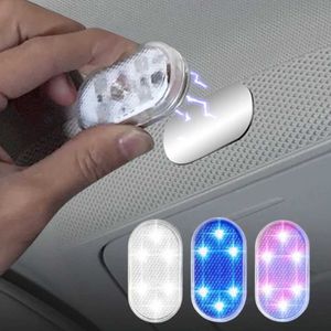 Luci notturne Car Interior Dome Light Finger Touch Sensor Lampada da lettura 5V LED Car Styling Night Light Mini USB Charge P230331