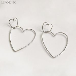 dangle earrings metal wire for light weight hollow drop post studsファッショントレンディなジュエリーガールズギフト2023276