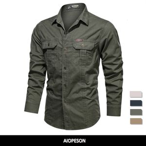 Camisas casuais masculinas Casual 100% algodão Camisa masculina Botão de bolso do pescoço sólido Camisa masculina Moda de manga longa Camisa masculina 2303331