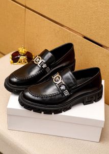 2023 Men's Dress Shoes Fashion Genuine Leather Party Wedding Formal Business Elegant Oxfords Male Brand Slip On Flats Size 38-45