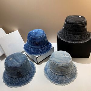 CH Bucket Hat Designer Cross Fashion Street Hip Hop Denim Jeans Cap High Quality Hat for Men Women