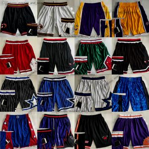 Authentic Stitched Throwback Basketball Shorts With Pockets Retro Man Baskeball Pocket Short Breathable Gym Training Beach Pants Sweatpants Pant