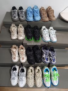 Utwory Obuwie codzienne Projektant Balenciagas Track 3 3.0 Triple balenciagas Biały Czarny Mans balenciagas męskie trampki Skórzane buty sportowe Nylon Drukowane buty sportowe na platformie