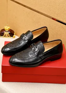 2023 Herr Desginer Dress Shoes Formell äkta läder Casual Loafers Men's Crocodile Brand Party Wedding Party Flats Storlek 38-45