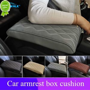 New Car Armrest Mat Microfiber Leather Auto Armrests Storage Box Cover Pad Universal Center Console Arm Rest Protection Cushion