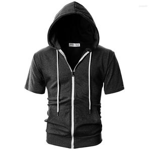 Men's T Shirts 2023 Hoodie Short-Sleeved Hooded Sweater European And American Jacket