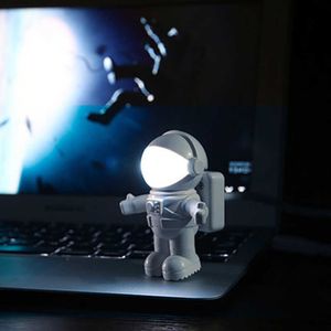 Gece Işıkları USB LED astronot lambası masa lambası okuma masası lambası 5v LED esnek ışık spaceman taşınabilir gece ışığı bilgisayar dizüstü bilgisayar p230331