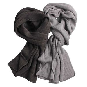 Scarf Scarves Wraps Shawls Sarongs Winter Keep Warm Winter Scarf men's solid color imitation cashmere scarf light luxury women's shawl