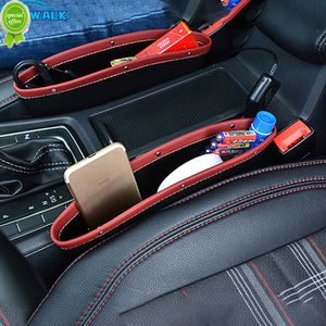 New Car Organizer Storage Car Seat Slit Gap Multi Pocket Driver Seat Catcher Cup Holder Car Accessories PU Leather Storage Bag