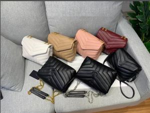 2023 Top Quality women Chain Purse shoulder bags crossbody Luxury handbags clutch purses ladies wallets tote Gold Silver Black Chain Bag 907