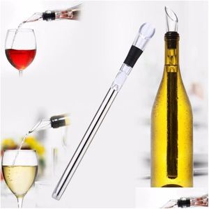 Ice Buckets And Coolers Wine Chillers Stick Stainless Steel Bottle Chill Cool Rod With Pourer Eea281 Drop Delivery Home Garden Kitch Dhhiq