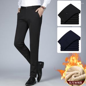 Men's Suits Men's Suit Trousers Winter&Autumn Thicker Black Gray Spring Summer Busineses Casual Straight-leg Full-length