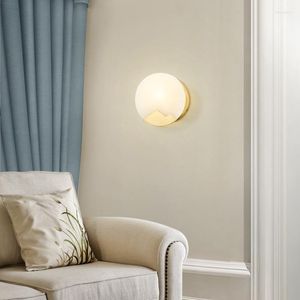 Vägglampa inomhus led retro marmor inre dekoration hem belysning kreativ design vardagsrum sovrum ljus / AC220V
