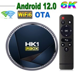 20PCS HK1 RBOX H8 ANDROID 12 TV BOX ALLWINNER H618 4GB 64GB 32GB 2GB16GBメディアプレーヤー2.4G 5G WIFI6 BT4.0 100M 6K OTA