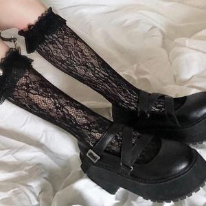 Frauen Socken Lange Strumpf Sexy Aushöhlen Spitze Elastische Weiße Kniestrümpfe Schöne Prinzessin Damen Cosplay Kostüme