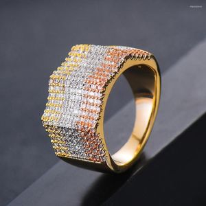 Wedding Rings GODKI Luxury Geometric Bold Statement With Micro Cubic Zironia Cz Women Engagement Party Jewelry High Quality