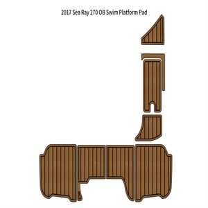 2017 Sea Ray 270 OB Swim Platform Bad Boat Eva Foam Faux Teak Deck Mat